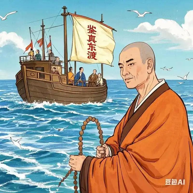 梦想，从不等待完美的时刻，而是勇敢去追逐的那一刻开始绽放。相信自己，就像鉴真一样