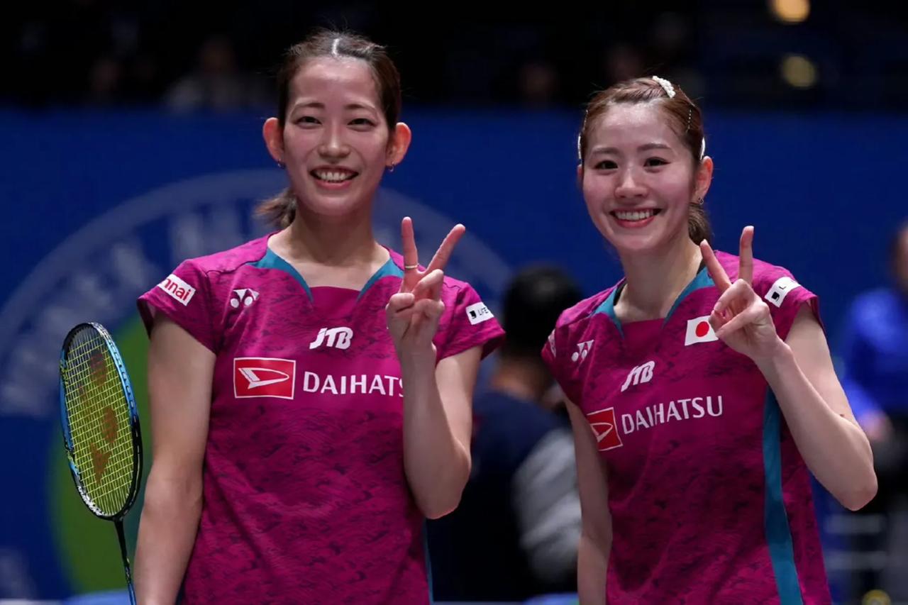 #2024全英羽毛球公开赛# 预测一下今天的冠军：
1、松山奈未/志田千阳 vs