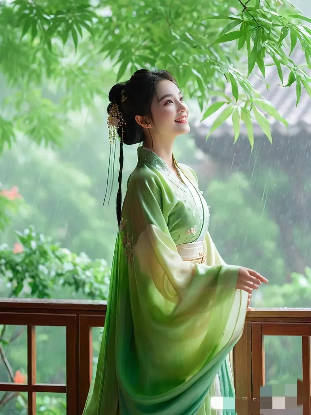 上联：窗外微雨稀稀拉拉，
下联：案头诗稿密密麻麻。