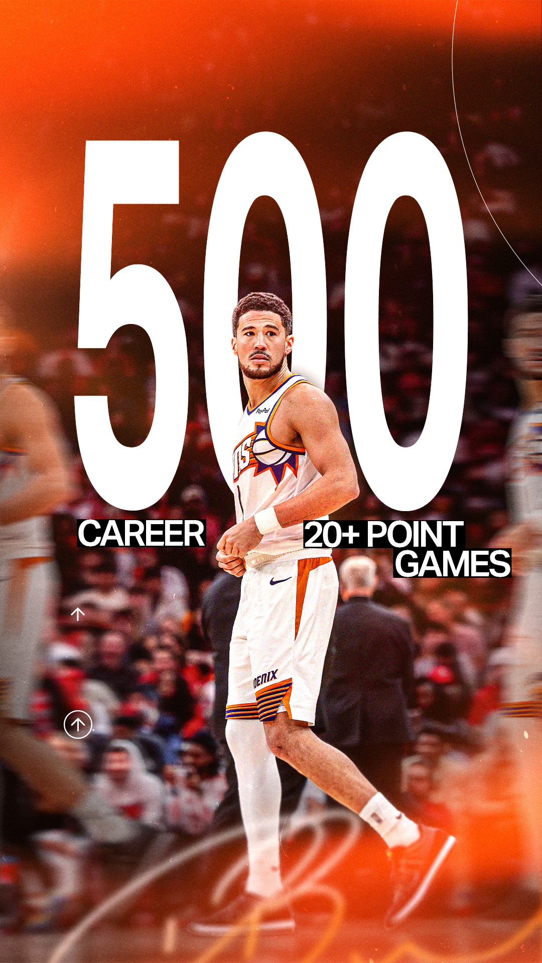 恭喜德文·布克，生涯20+场次来到500场💥菲尼克斯太阳 ｜旭日东升