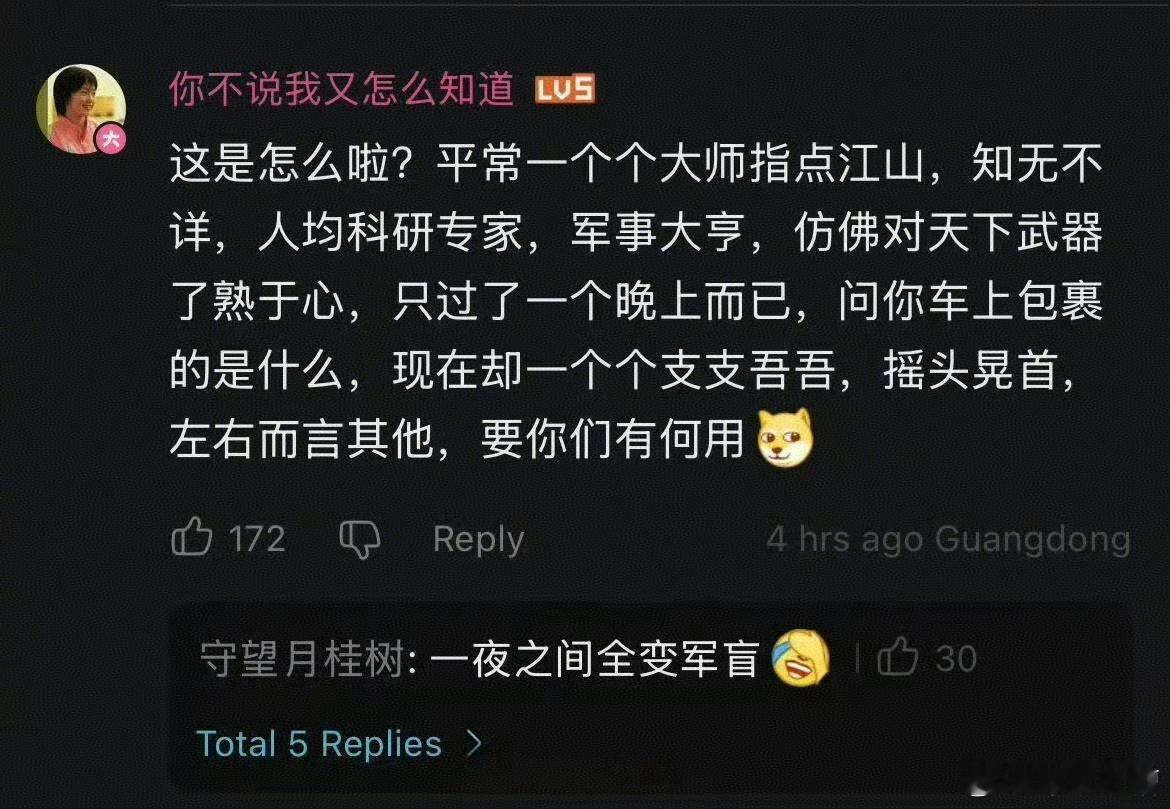 第二次彩排一结束，资深军迷全成了小白，叫不上名的装备实在太多了平时指点江山的那些