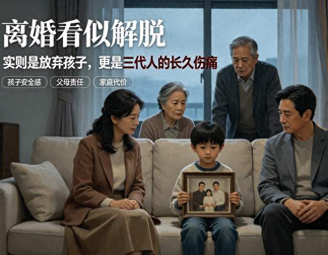 离婚看似解脱，实则是放弃孩子，更是三代人的长久伤痛