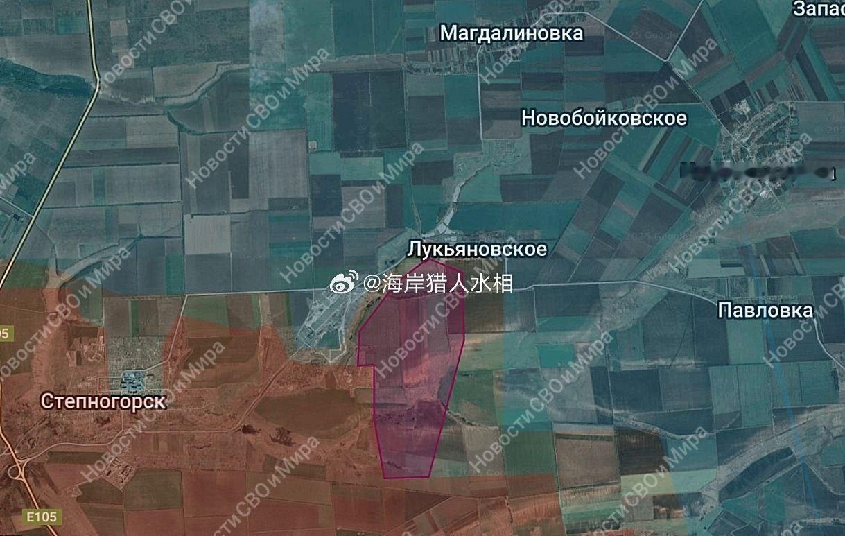 扎波罗热前线

卢基亚诺夫斯基。俄军向该定居点推进，并抵达了其郊区。新控制5平方