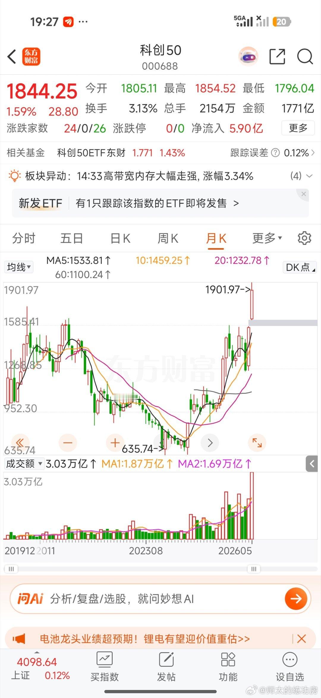 曾经也月线10连阴过，但量价结构不变 