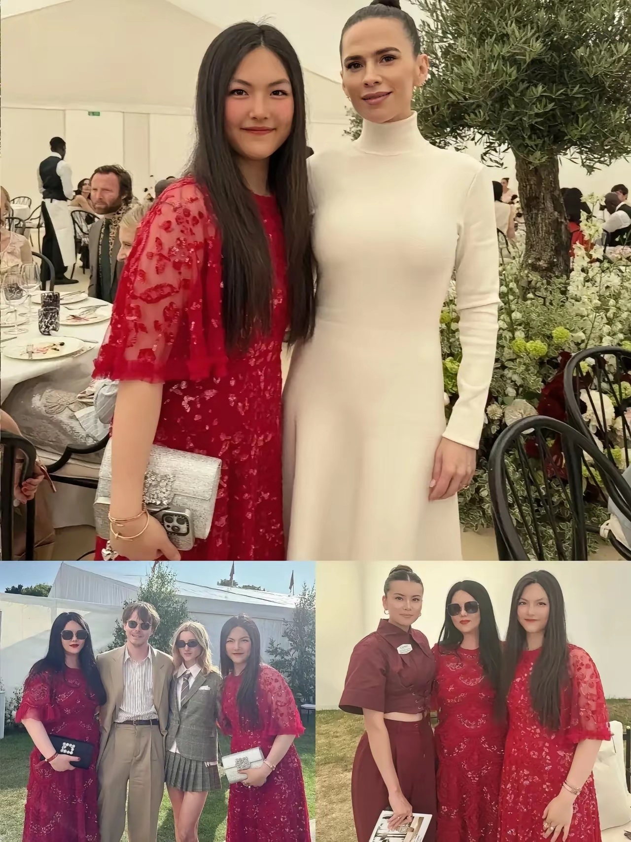 王诗龄现在长越来越好看了，不过好多人觉得李湘把她打扮得太成熟。娘俩站一块儿，真跟