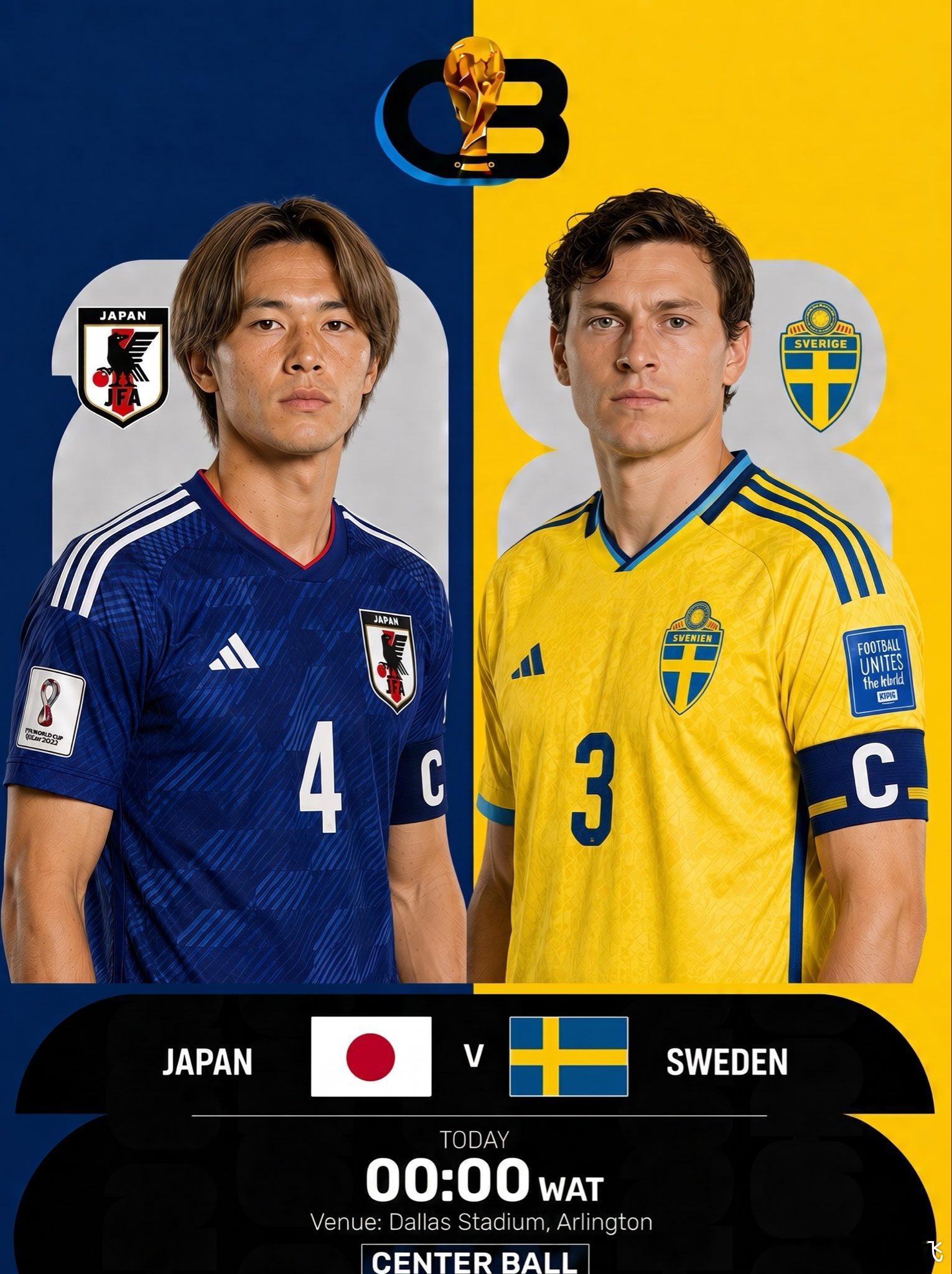 荷兰攻势虽猛，突尼斯防线能顶住吗？世界杯：日本vs瑞典闓球：瑞典🇸🇪风向：3