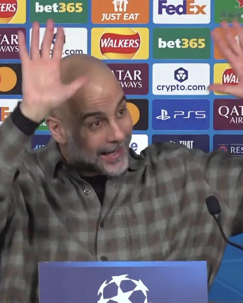 【瓜帅“疯”了：你们都想炒掉我】在欧冠被皇马淘汰出局后，瓜迪奥拉被问及在曼城是否