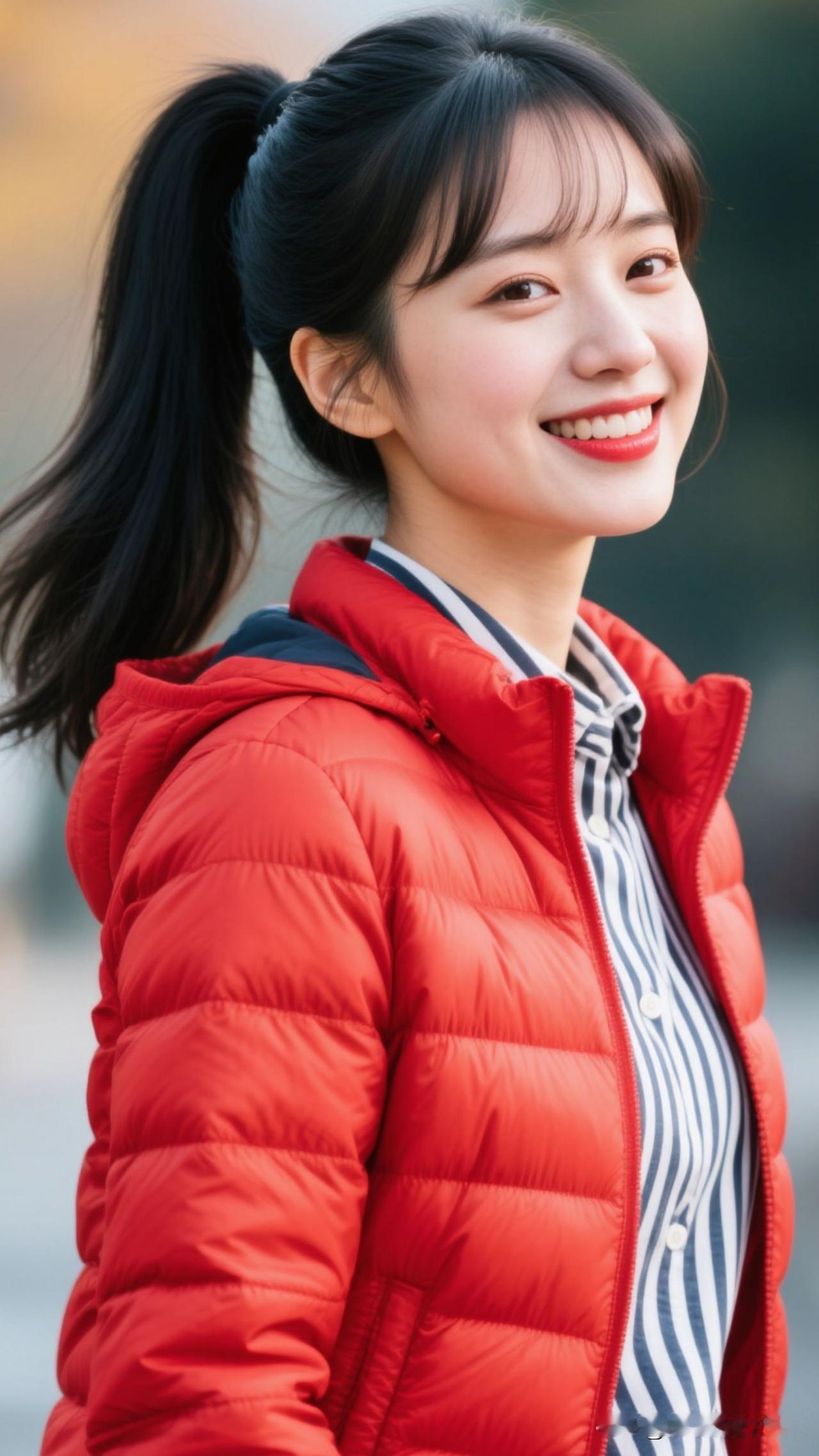 ✨ 把年味的红、烟火的暖织进衣褶，笑起来时，整个街道都成了治愈的糖罐。春节年味仪