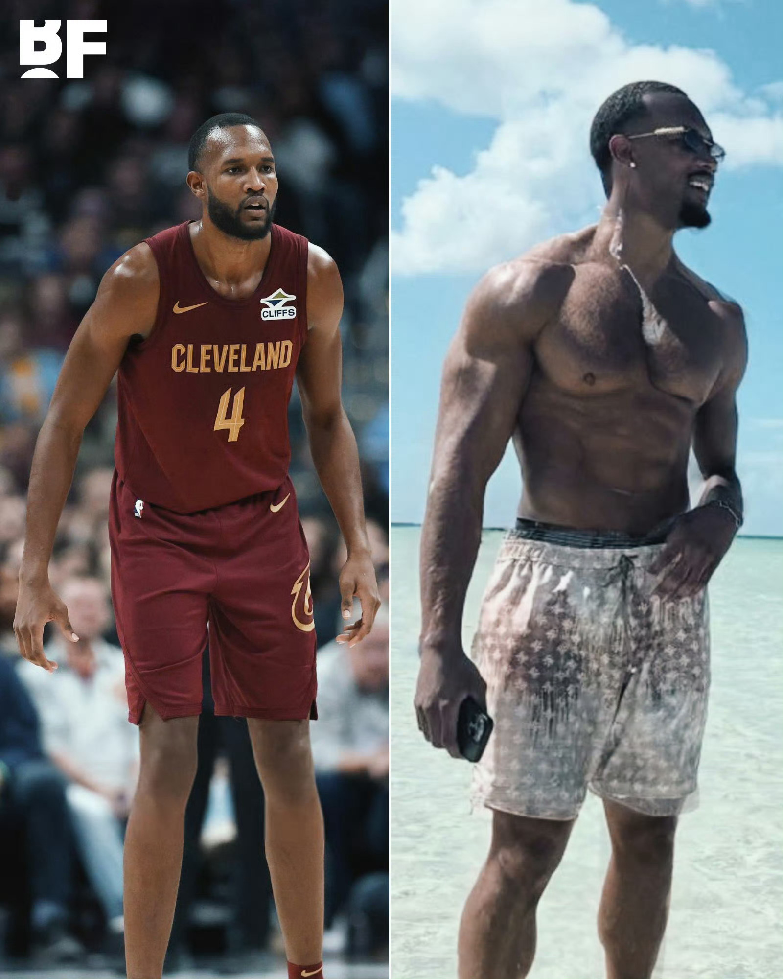 骑士莫布利nba 近期外网爆传的骑士球员莫布利上赛季和休赛期身材对比照片。后经确