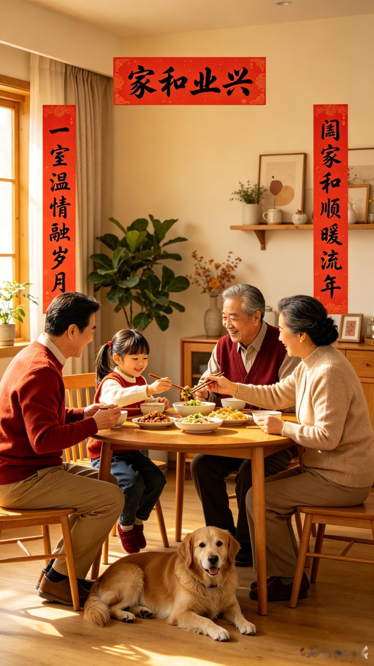 家，从来不是一个人的孤军奋战，一家人同心相守，便是世间最顶级的福气。
 
对联