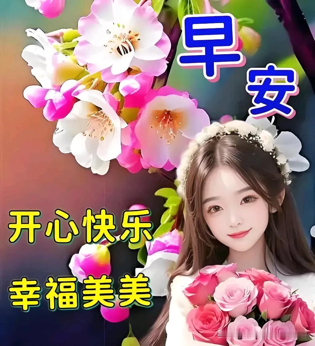 早安，幸福美美的一天！🌸💐