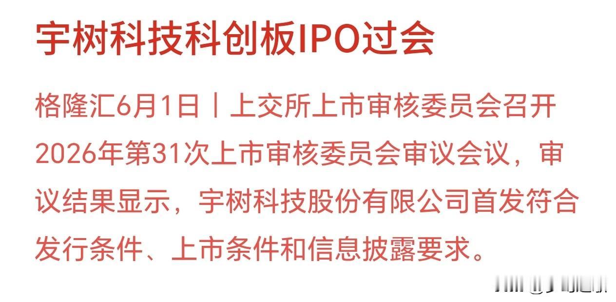 宇树科技顺利通过上交所上市审核，接下来就能推进正式挂牌上市了。国内四足机器人、人