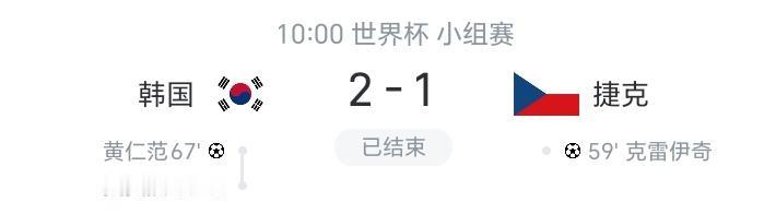 韩国2-1捷克，看完比赛有三点切身感受。
1.赢球虽可喜，缺谁谁尴尬。
本场比赛