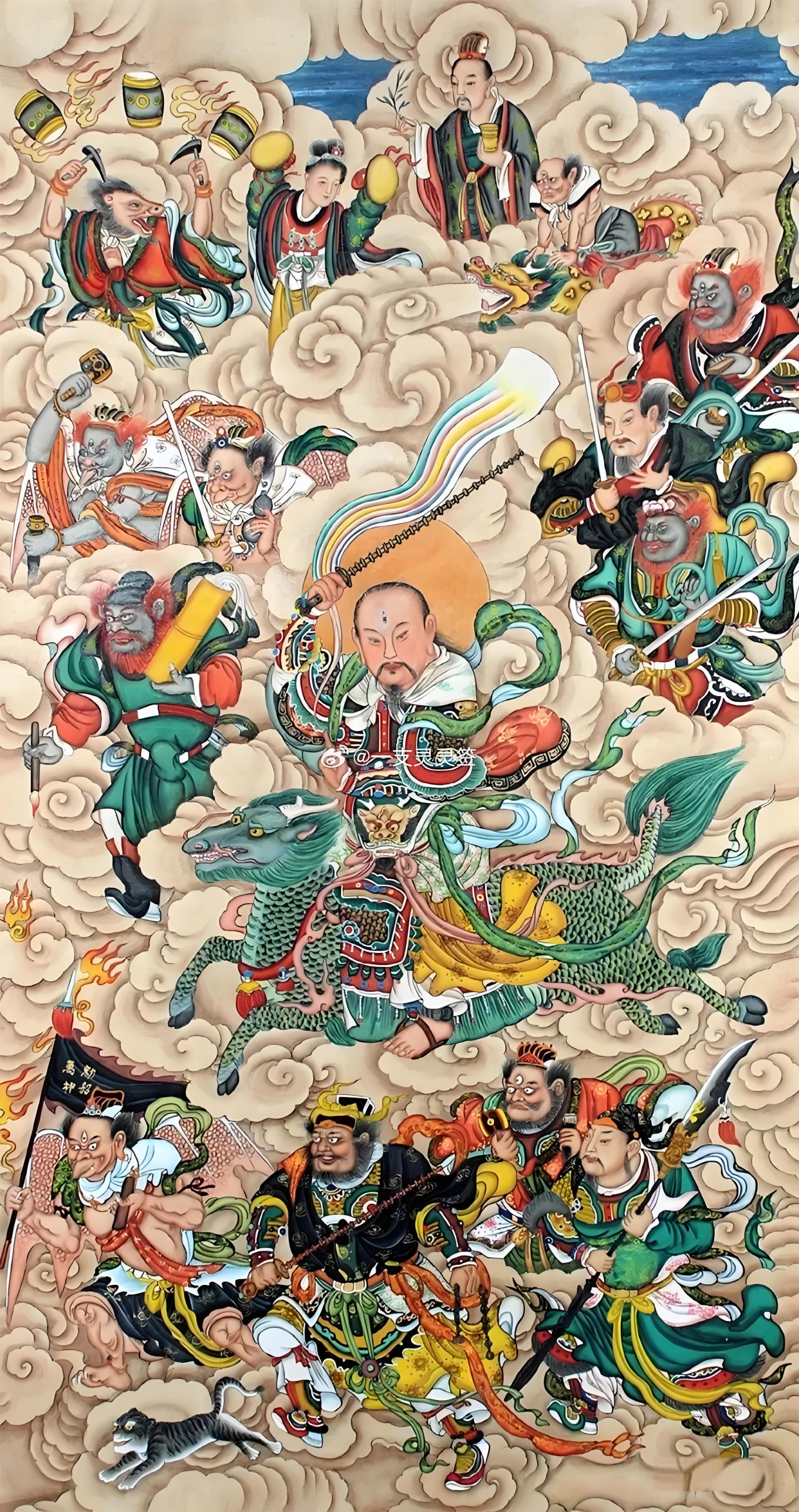 雷声行过，也把不顺带远一些。愿五方雷神护佑你家门清吉，亲友安康，出入皆稳；一直悬