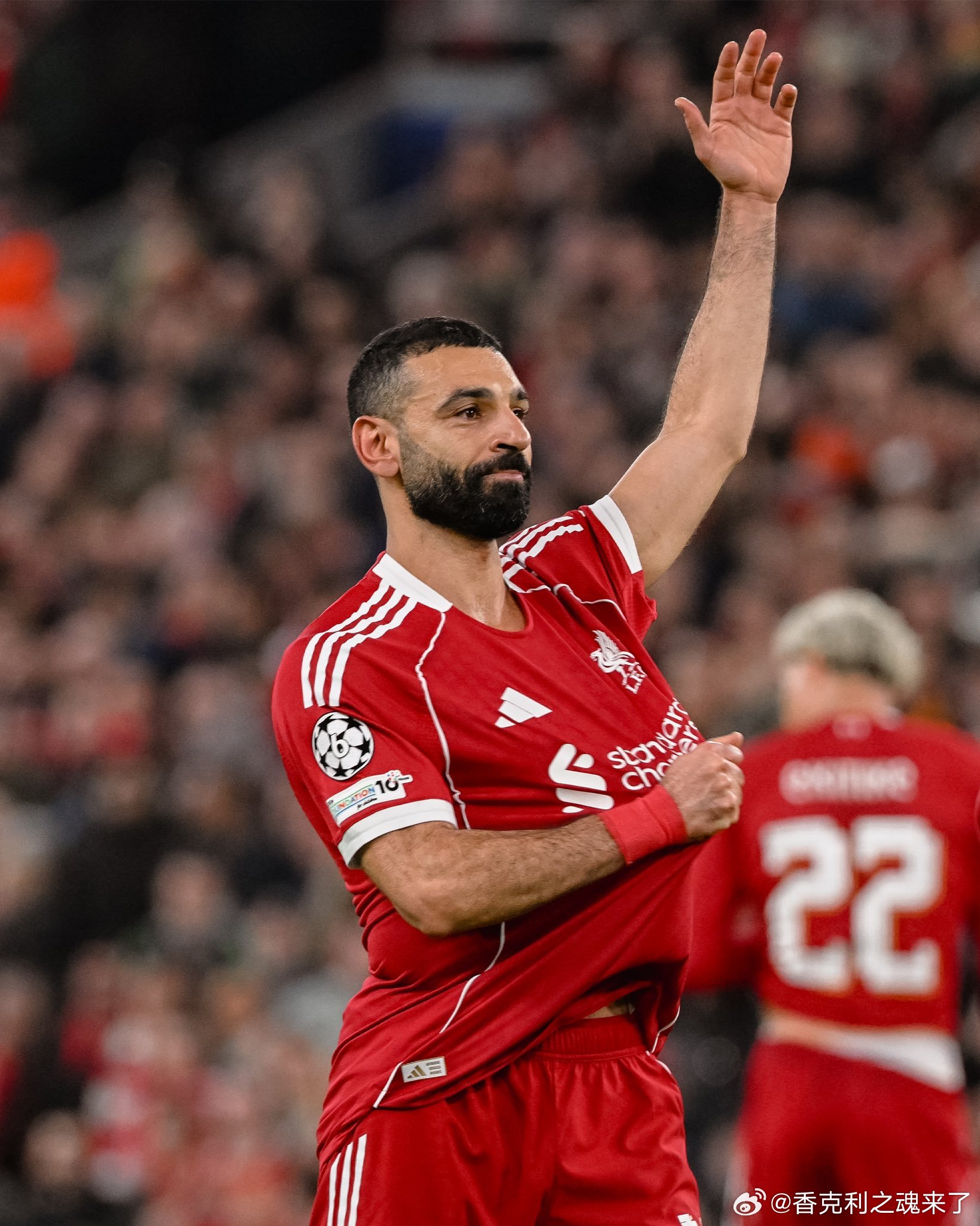 萨拉赫成为利物浦队史第三位连续9+赛季进球10+的球员：戈登·霍奇森 - 9个赛