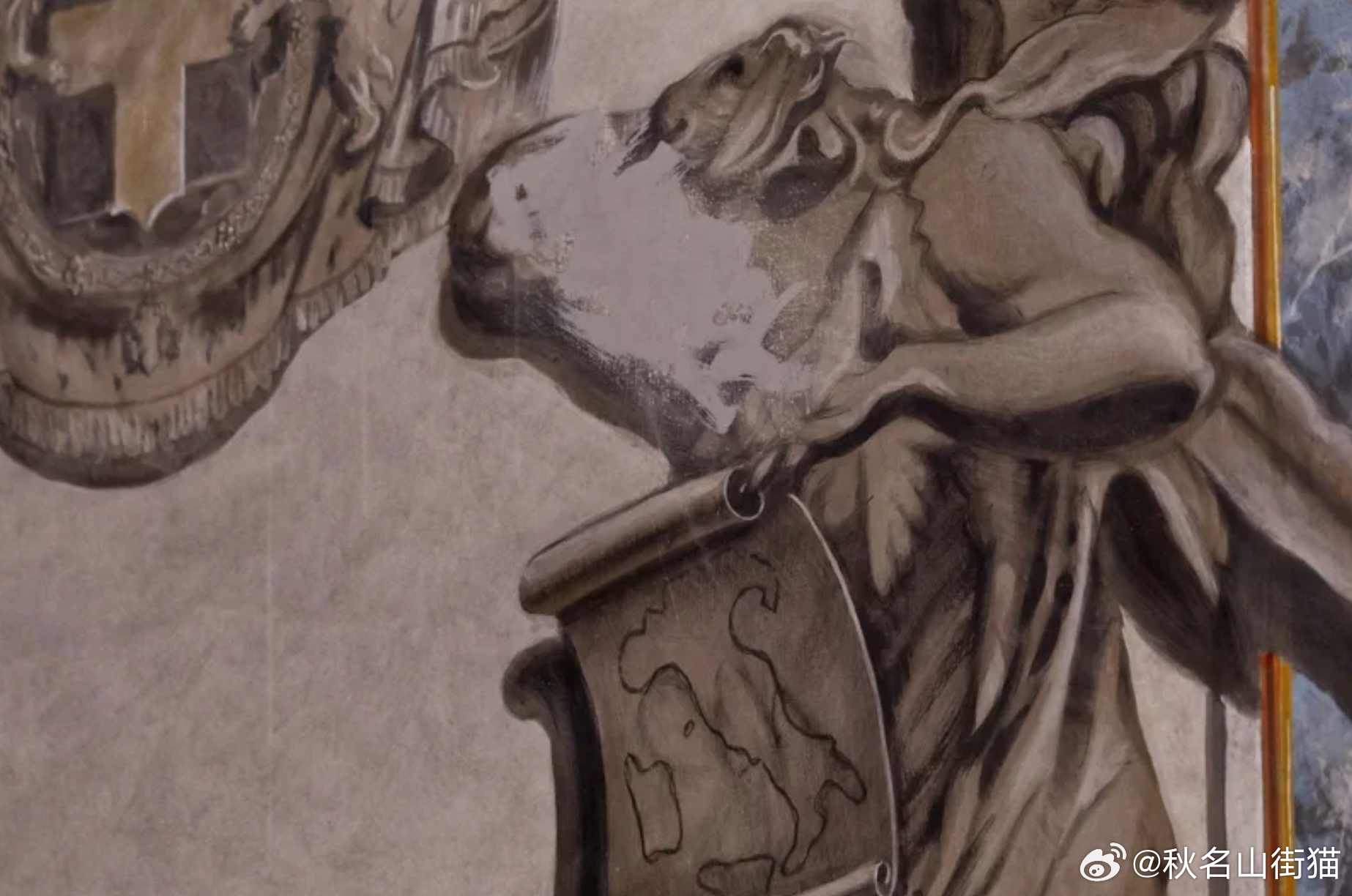 罗马教堂天使画像“撞脸”意大利总理梅洛尼 引发争议后被移除海外新鲜事 罗马市中心