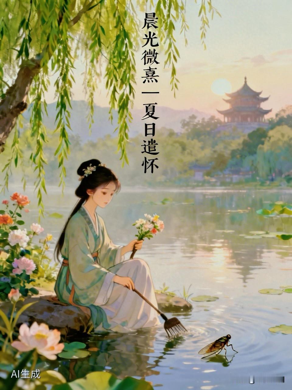 晨光微熹｜夏日遣怀

窗外的蝉，开始叫了。
一声，两声，并不聒噪。像钝锯，慢吞吞