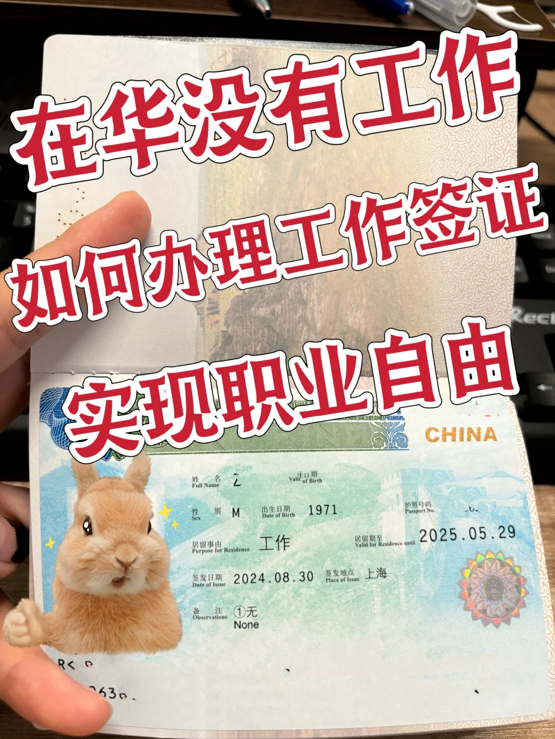 没找到工作，也拿到了中国工作签证！