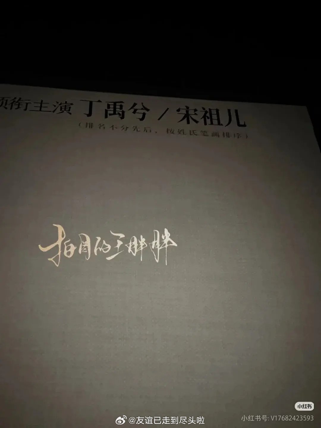 《司宫令》有清晰图了，丁禹兮/宋祖儿（排名不分先后，按姓氏笔画排序）斜杠+括号+