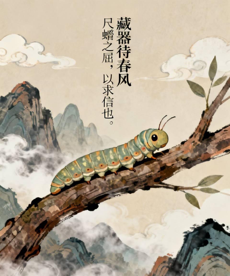 藏器待春风：创业者在破产后没有一蹶不振，而是在低谷期静心反思，学习先进管理理念。