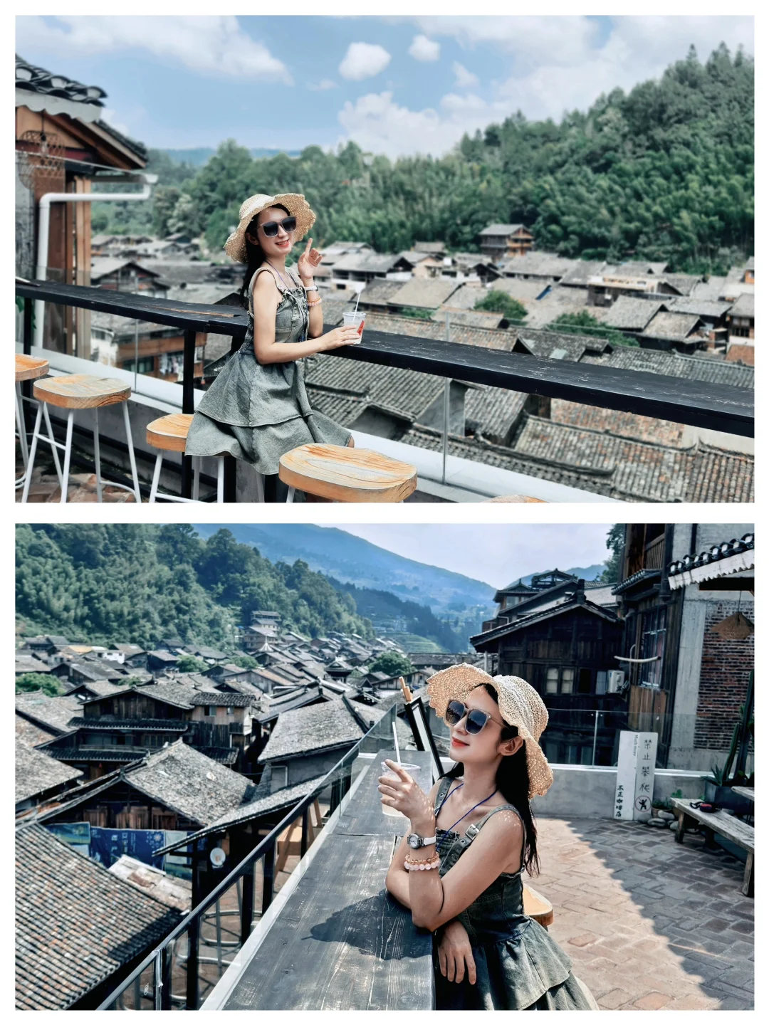 我在肇兴侗寨的咖啡店静静发呆