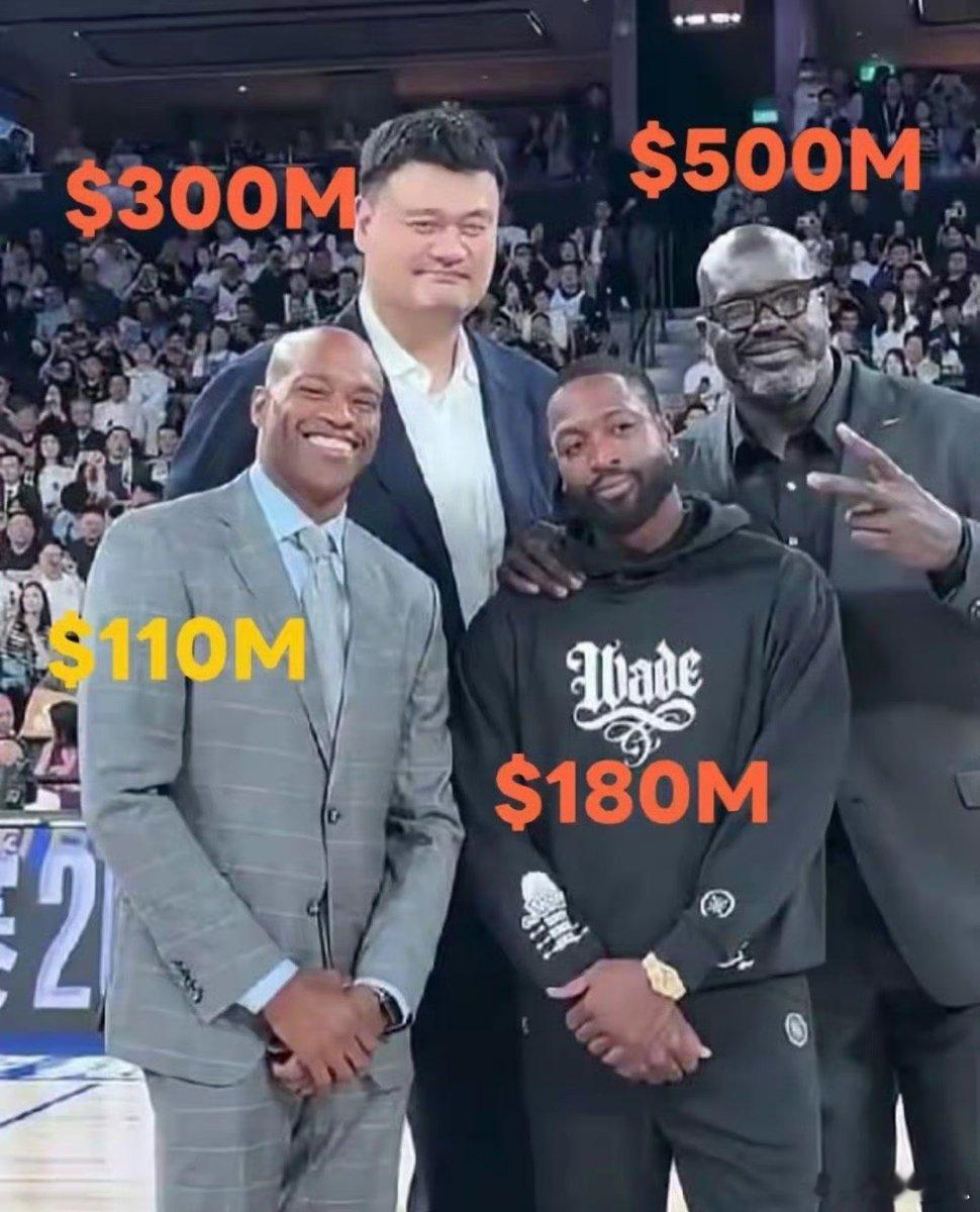 NBA中国赛场上的老钱们1.文斯卡特：净资产1.1亿美元职业生涯22年累计薪资1