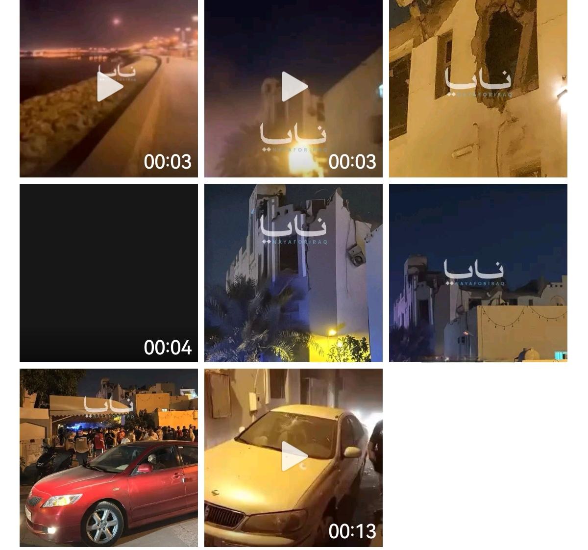 在巴林首都麦纳麦，美国“爱国者”防空系统发射的一枚防空导弹在未能拦截来袭目标后坠