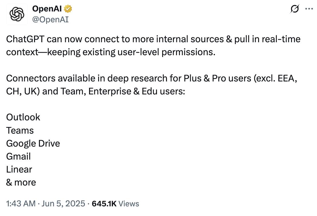 OpenAI推出一整套办公工具，要和微软正面刚？
刚刚宣布完自己的付费企业用户数