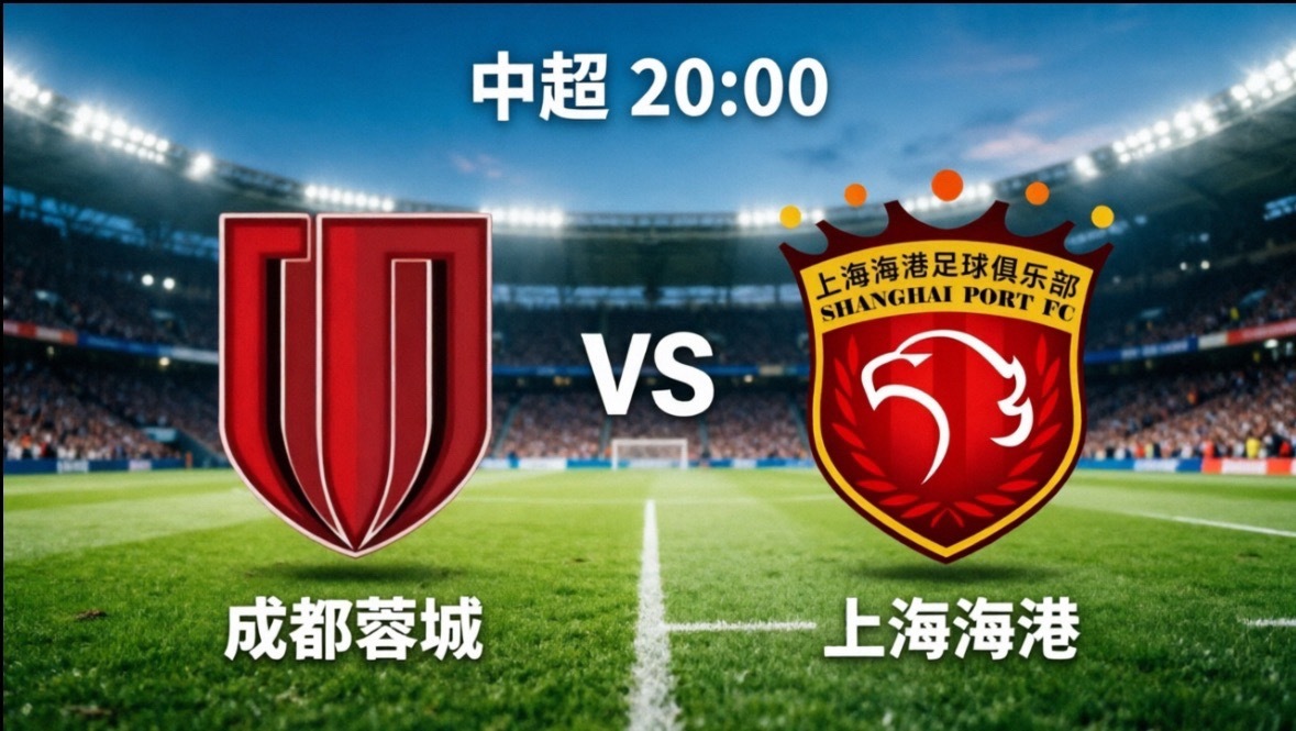 中超巅峰对决：蓉城势不可挡，海港残阵能否逆袭？今晚20:00，中超第13轮迎来一