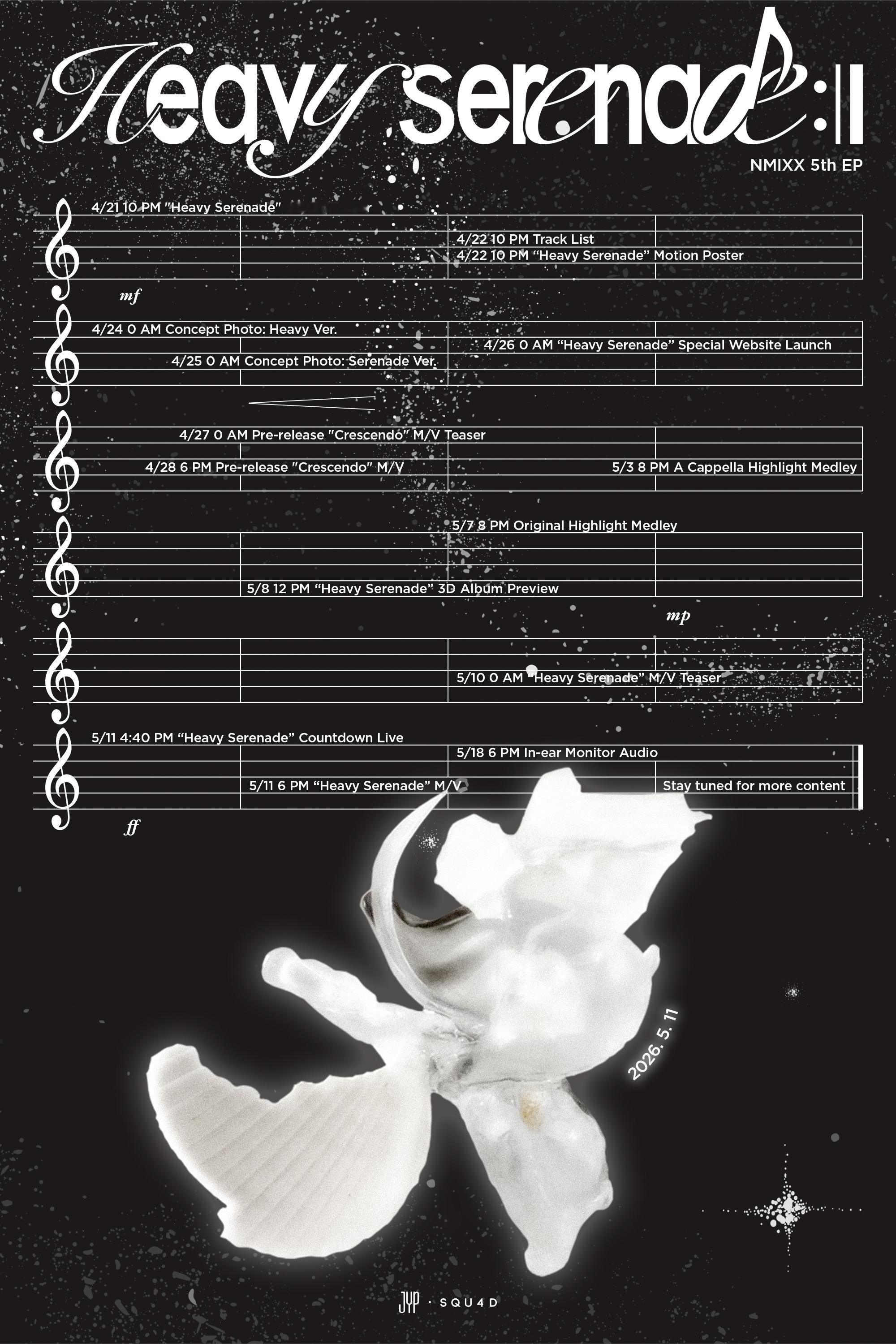 NMIXX迷你5辑《Heavy Serenade》预告海报，将于5月11日发行 