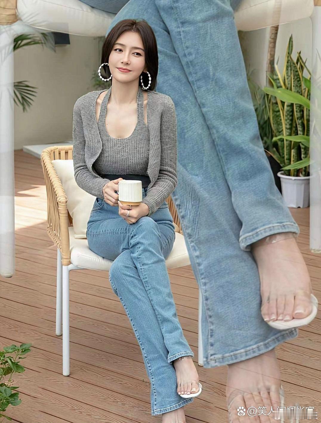 秦岚这脚做过脚膜吧 