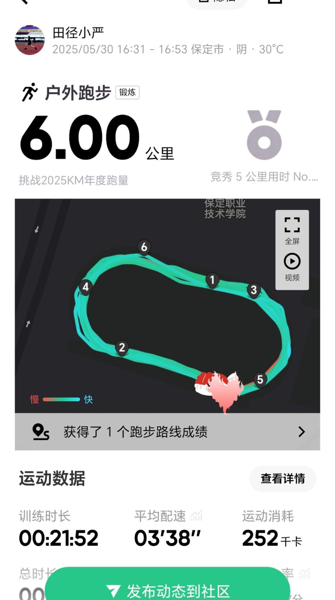 5月最后的跑课训练，PB挑战圆满成功！今日训练内容：
第一阶段，来到室外田径场，