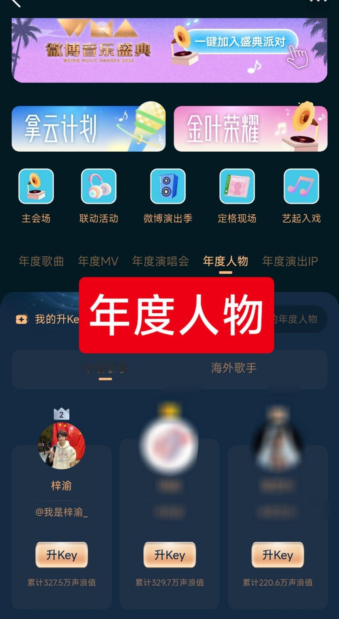 关于微博音乐盛典投票——以前微博投票，某家全是第一，至于为什么第一就不说了。[并