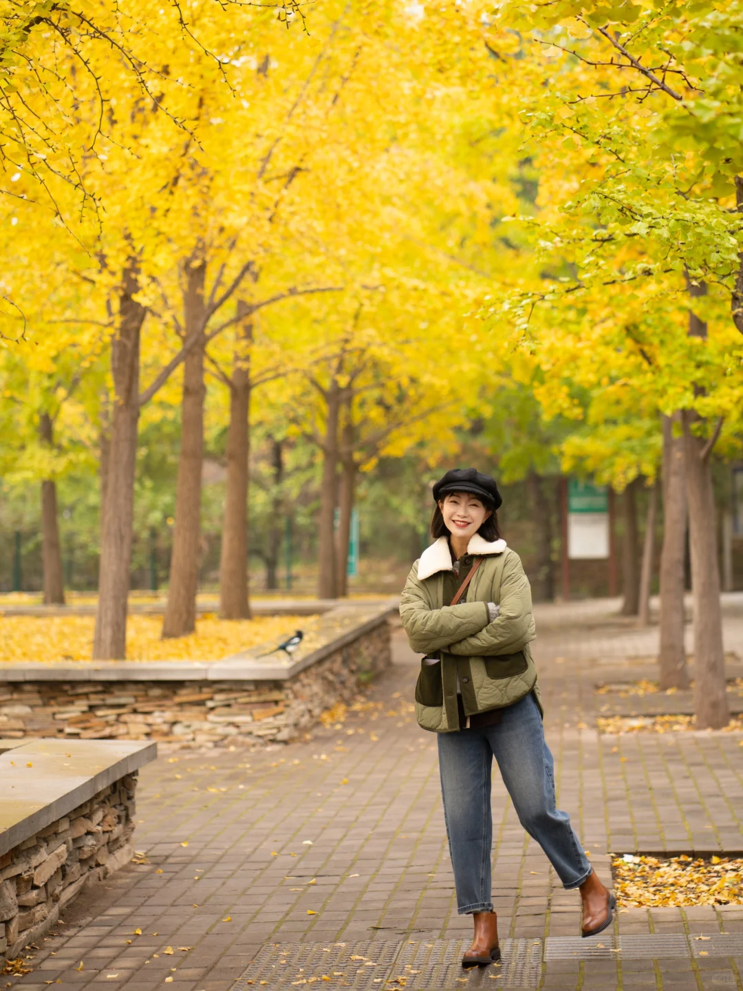 奥森的银杏开启北京的秋天🍂