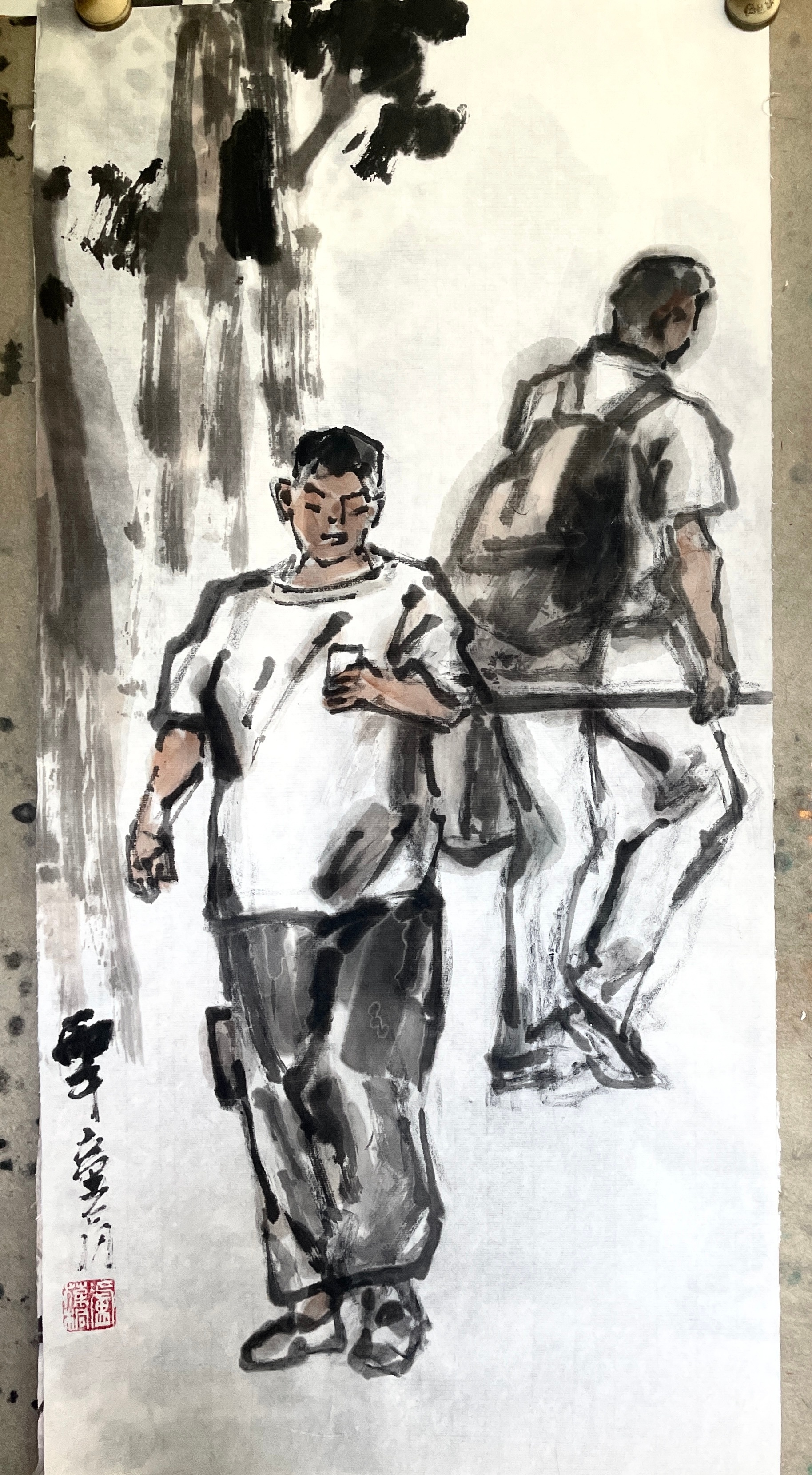 卢氏水墨[超话]  男子汉 ​​​