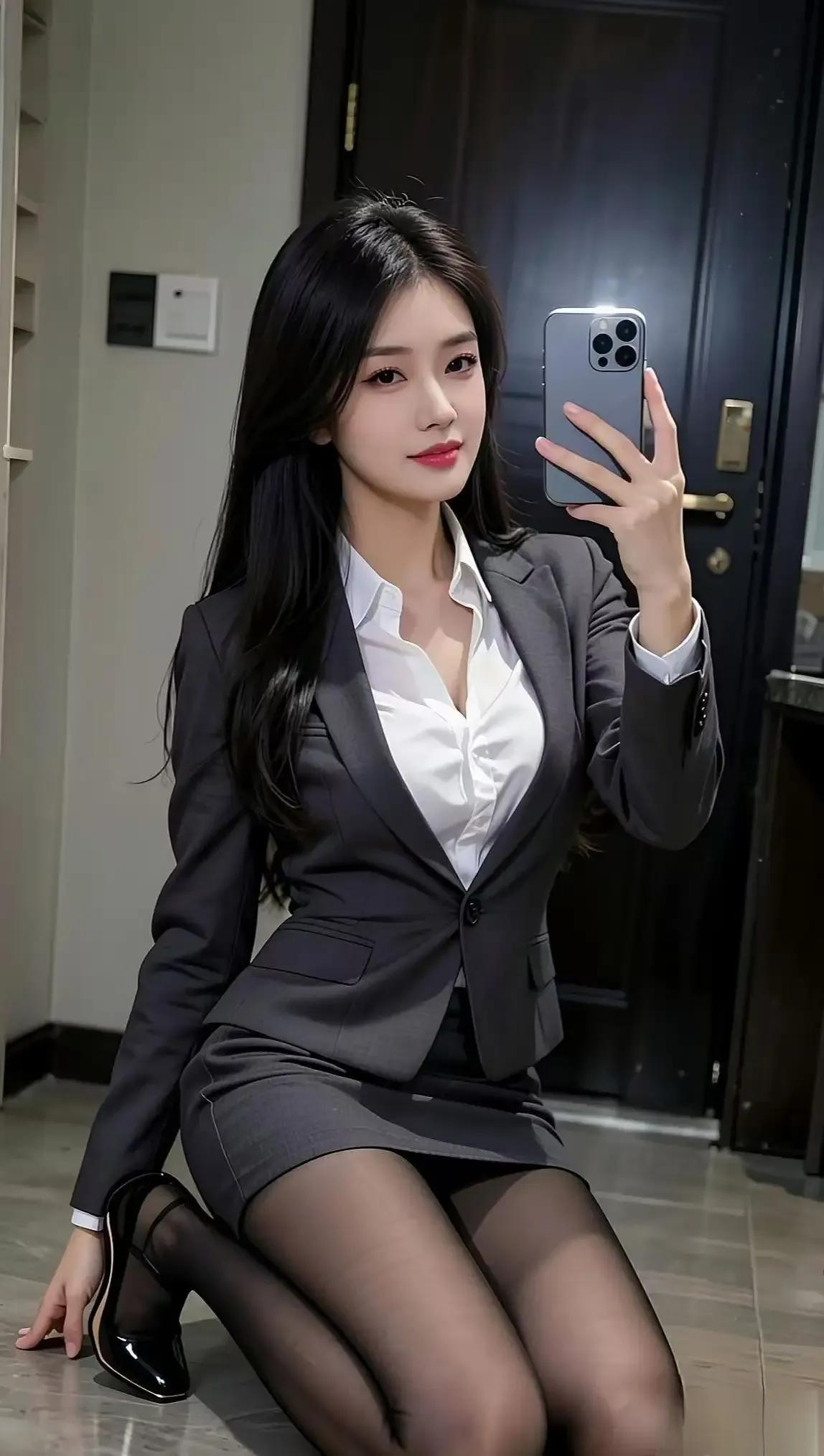 职场甜心穿搭，优雅自信，黑白配尽显干练风！💄👠✨