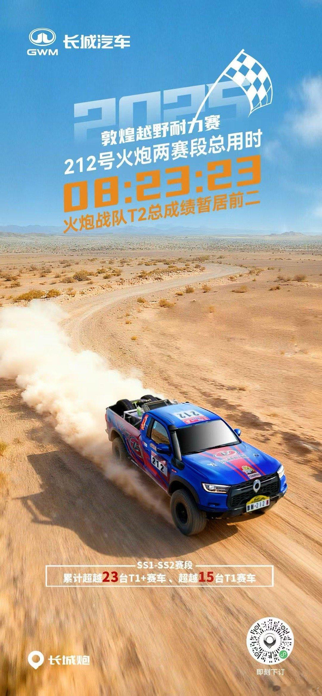 赛事速报！火炮战队T2量产组总成绩暂居前二，今天决战最后一个沙漠赛段，预祝赛手们