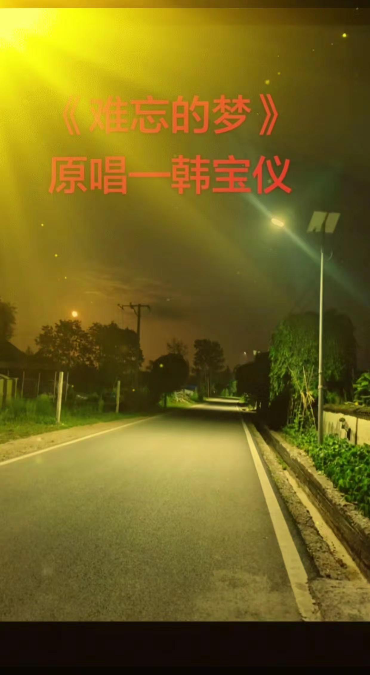 🌙路灯拉长影子，这条路你走了多少遍？《难忘的梦》一响，回忆直接拉满！