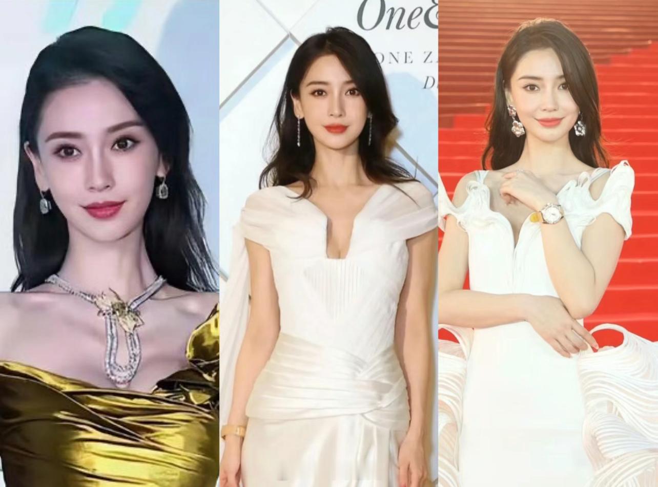 Angelababy 发型该换下了最近每次活动都弄这种的大波浪造型真的好土，团队