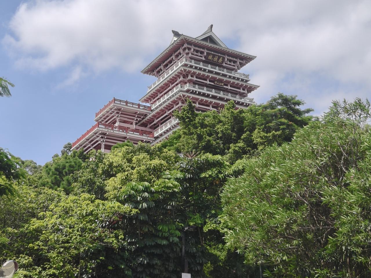 发一张图片，分享旅游景点这就是我在佛山农村租房附近的的景区展旗峰，山上有展旗楼，