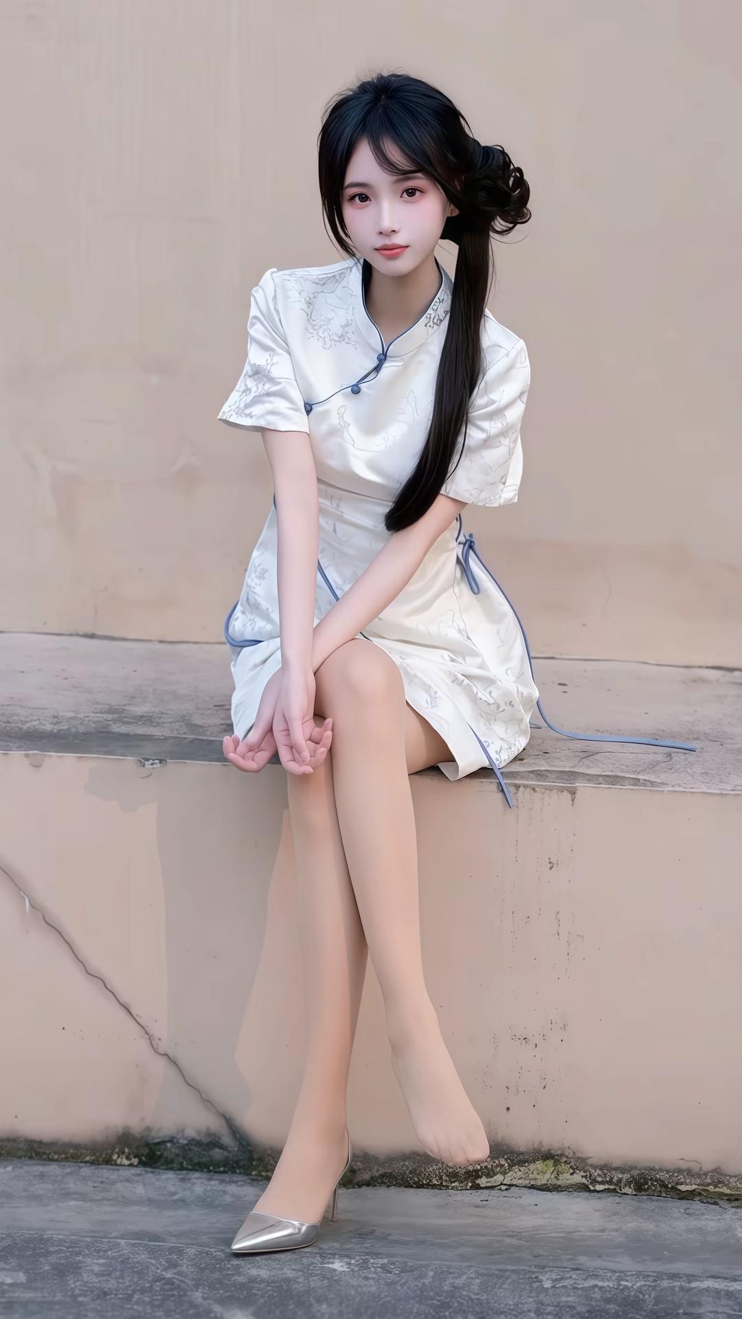 旗袍到底是胖穿好看还是瘦穿好看?温婉新中式旗袍写真✨
画面里是一位气质清甜温柔的