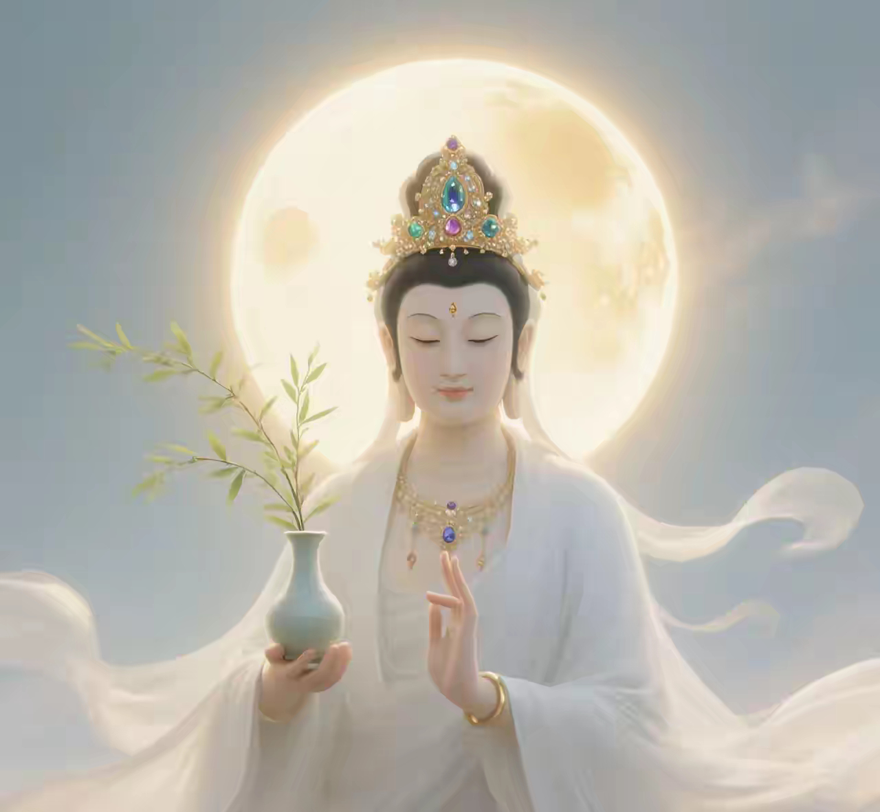 今天八月初二。从您见到观音菩萨那刻起。即是八月您家鸿运当头。好事成双。福财两旺。
