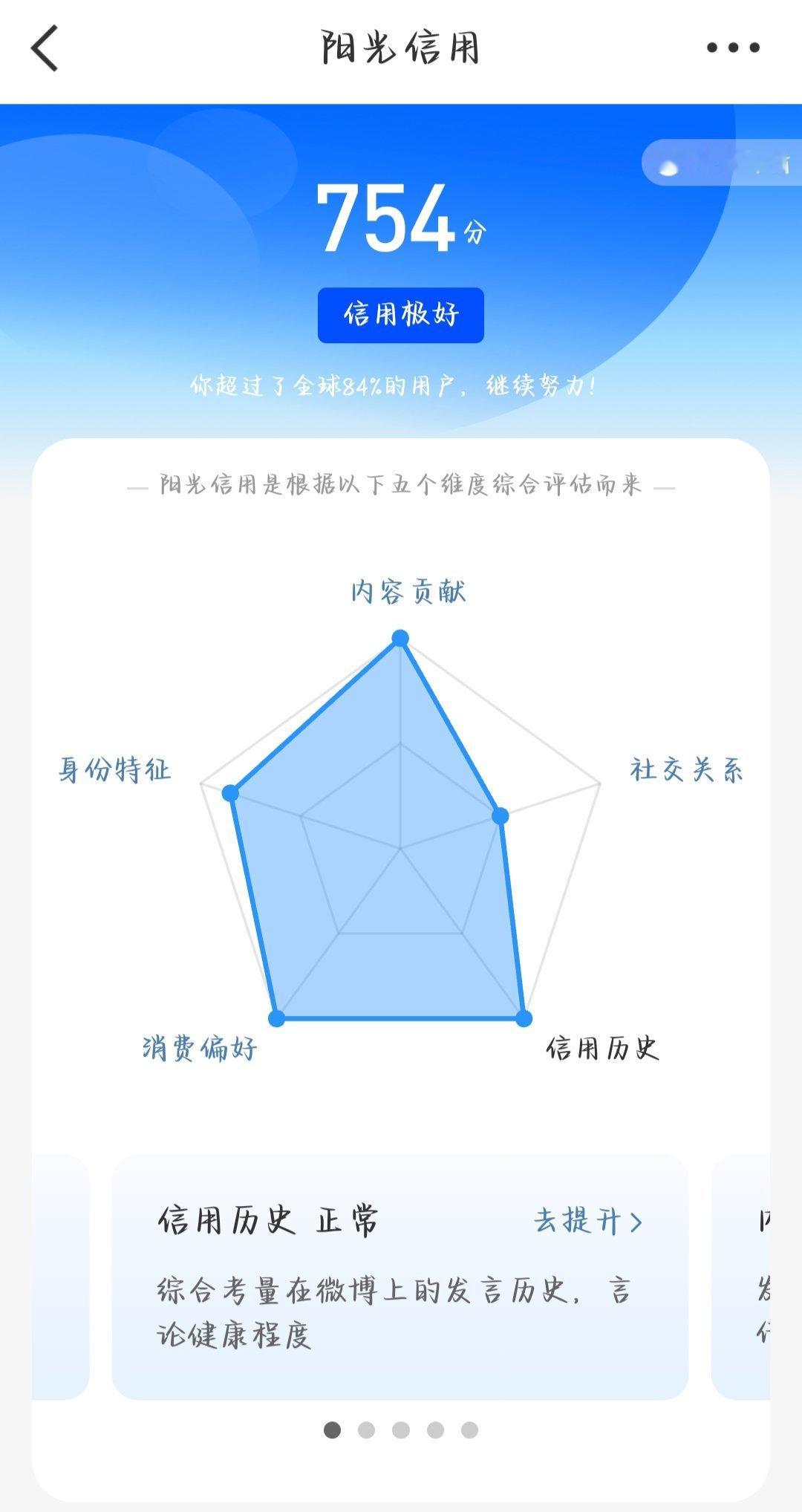每日一善    哇偶，上个月就涨30分，这个月又涨30分，711到754啦！！！