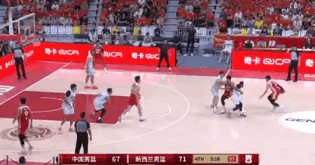 只差2分了，挺刺激。加油，中国男篮！中国男篮vs新西兰男篮男篮热身赛中国男篮 佛