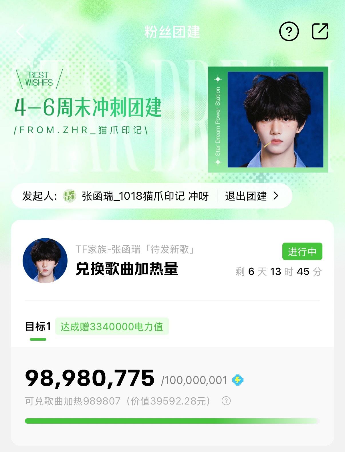 小目标只差100多w了，自酿们冲一把就完成了[赢牛奶] ​​​