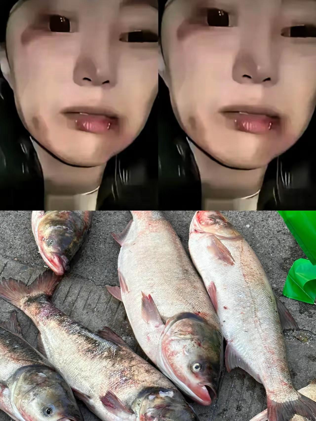 【买鱼买了一拳】
江西一位女子买鱼
让店家去鳞，还要切成小块，最后还要求去鱼骨。