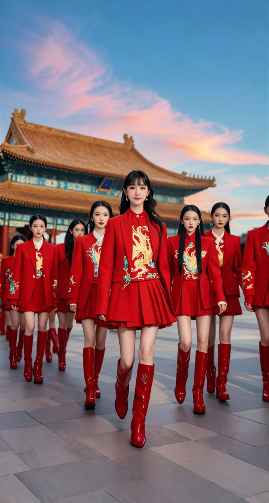 AI扩图 AI盛唐御姐大片