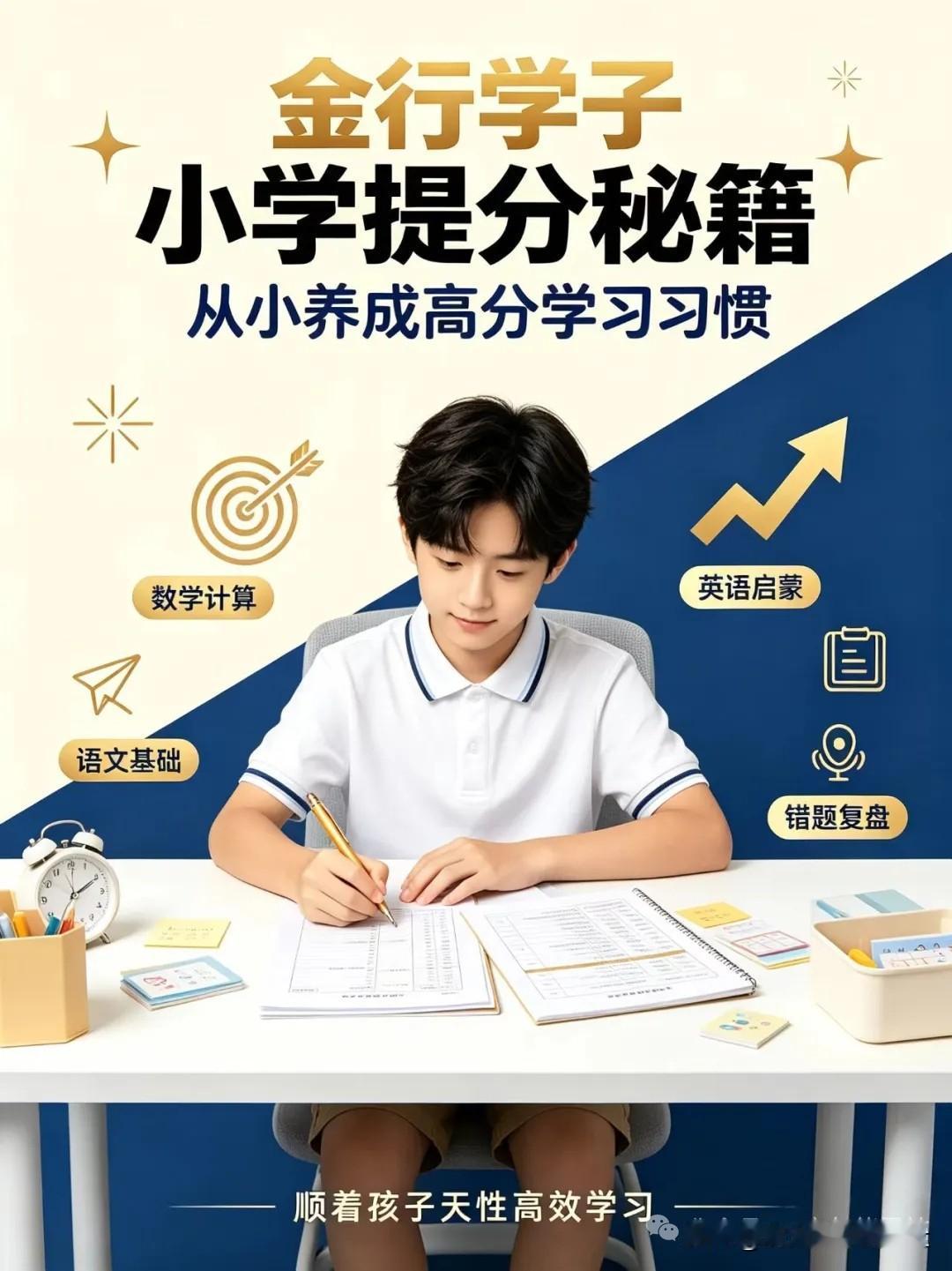读懂金行孩子心性，小学各科高效上分全套方案

家里孩子做事规整自律，数学计算很少