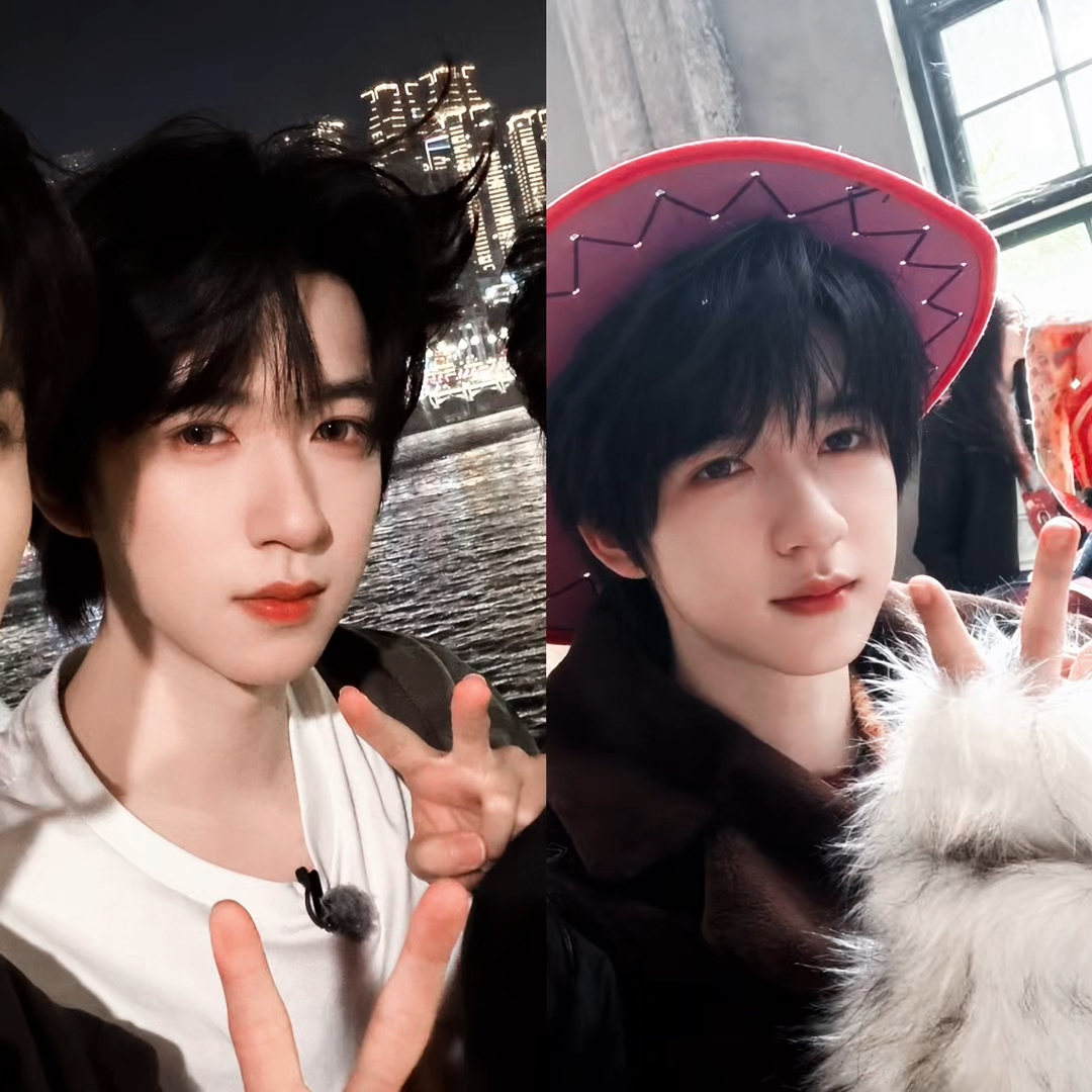 我cp 贺峻霖晒毕业vlog 💚沈月陈鑫海贺峻霖合照