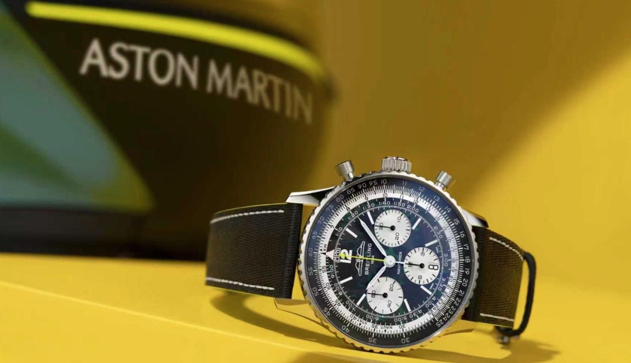 鉴于阿斯顿·马丁在这段F1赛季的不错成绩（上海区仅次于奔驰），百年灵正式再次其全